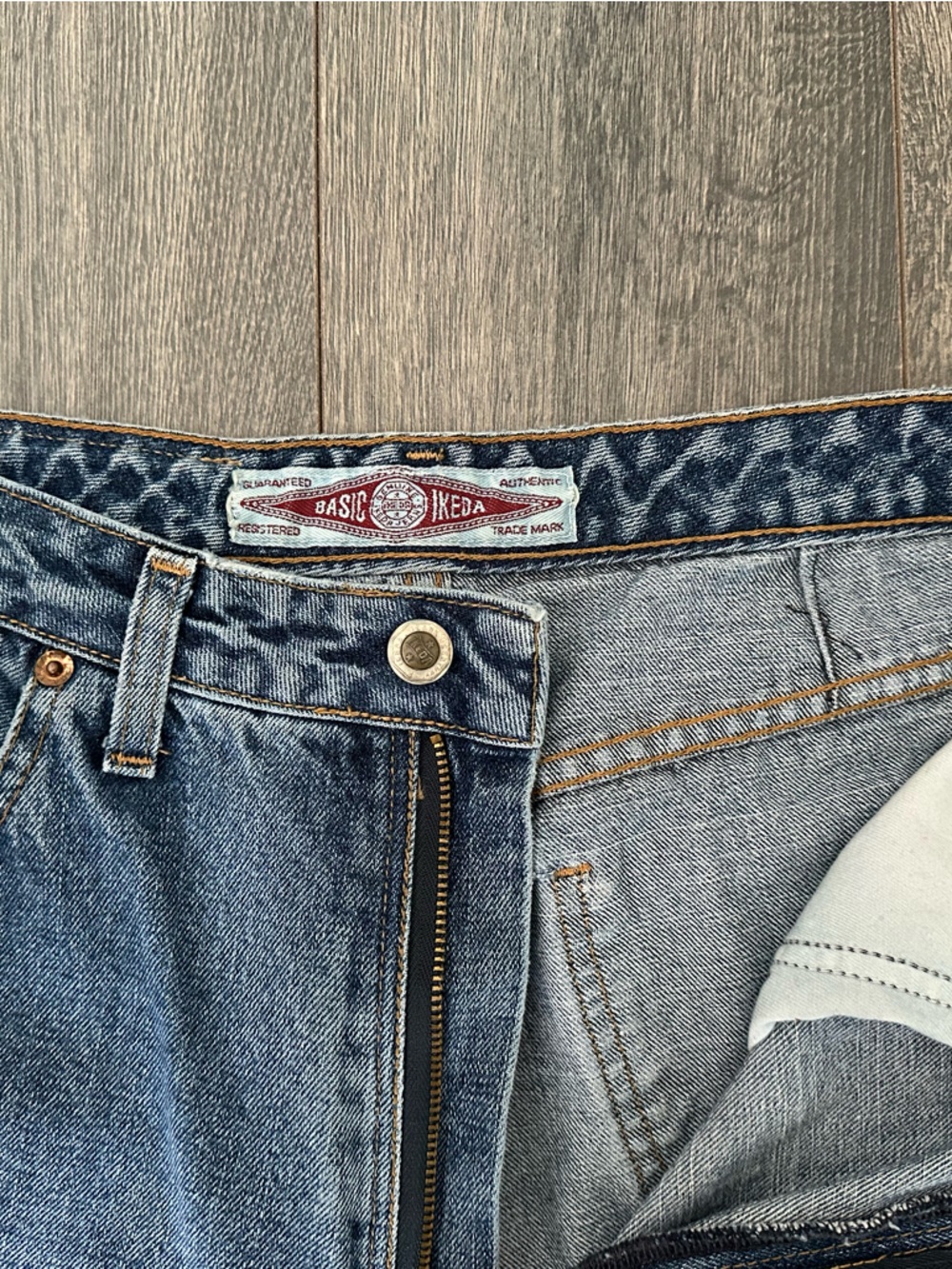 Vintage Ikeda High Waist 90s Mom Jeans Womens Blue Canadian Denim Retro Straight - Picture 6 of 12